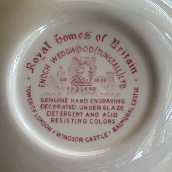 Vintage collectible dish Windsor Castile Wedgewood red - Picture 4 of 7